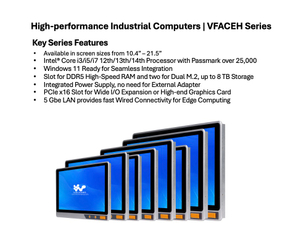 Krachtige industri&euml;le computers | VFACEH X86-serie