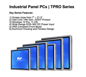 Viskas viename Pramoniniai jutikliniai kompiuteriai be ventiliatorių | TPRO X86 serija